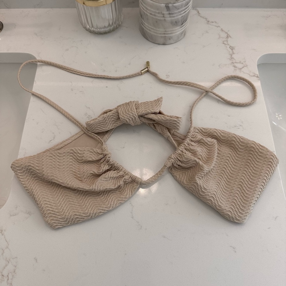 Monday Swimwear Cream Bikini Top